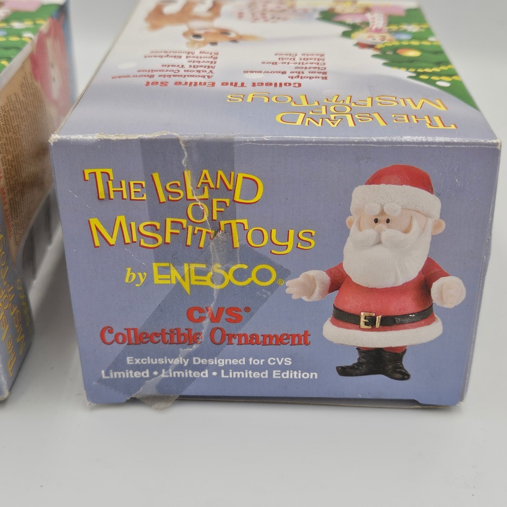 The Island Of Misfit Toys CVS Santa & Yukon Cornelius 1999 Rare Ornaments - Picture 8 of 8